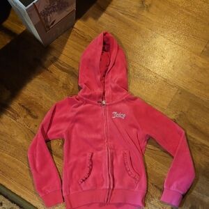Juicy Couture Girls Pink Hoodie Size 7